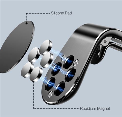 Support universel magnétique pour téléphone de voiture avec pince - Fixation  pour Smartphones légers - Acheter sur PhoneLook
