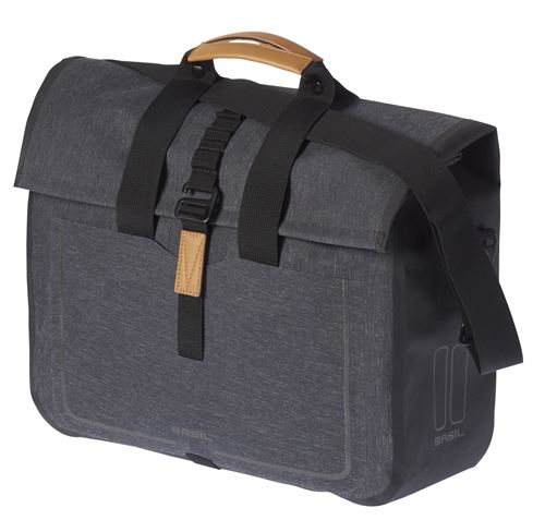 Sacoche arri&egrave;re lat&eacute;rale v&eacute;lo Basil Urban Dry Business 20 Litres gr