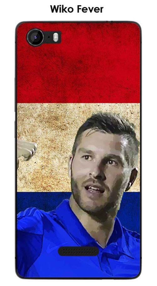 Coque Wiko Fever design Gignac & Drapeaux