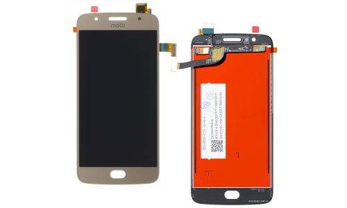 Vitre tactile et écran LCD pour Motorola Moto-G5s coloris gold