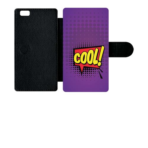 Etui À Rabat Huawei P8 Lite Cool Fond Mauve