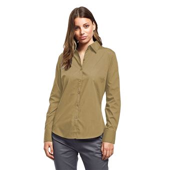 Chemisier femme marron clair 2025