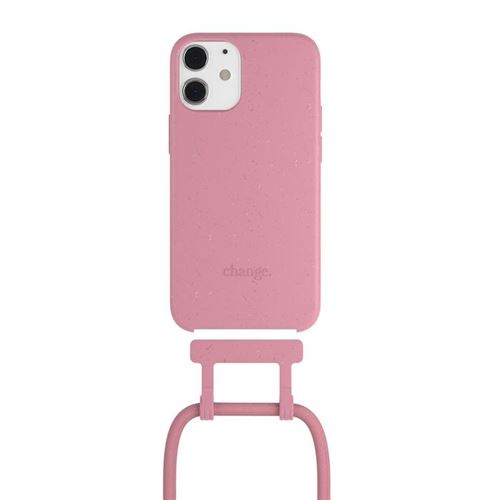 Etui de protection iPhone 12 Mini coque silicone intégrée - Rose