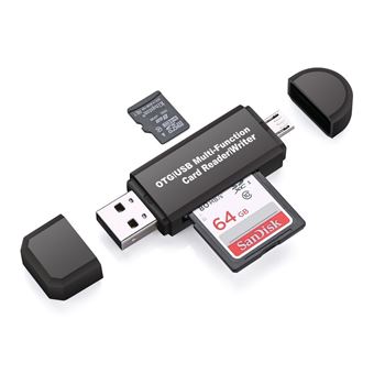 Lecteur Adaptateur USB pour cartes SD Micro SD