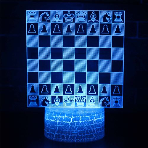 Stack Lampe 3D Tactile Veilleuses Enfant 7 Couleurs Avec Telecommande - Style #305