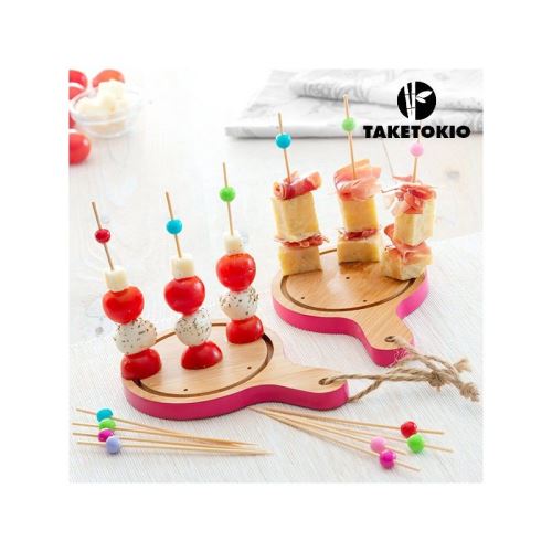 Set de Bambou pour Apéritif Mini Planches TakeTokio (16 Pièces)