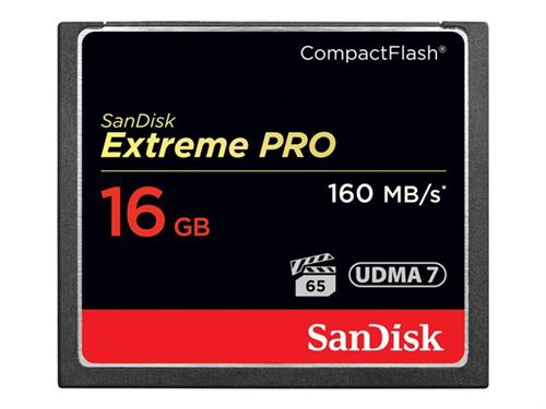 Carte SD SanDisk Compact Flash Extreme PRO 16 Go
