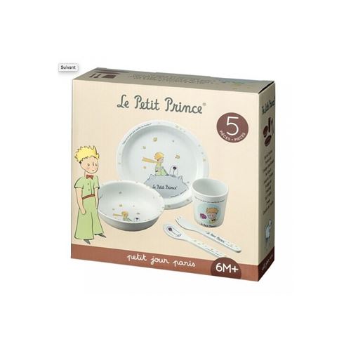 Coffret cadeau 5 pieces blanc le petit prince