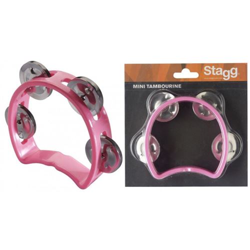 STAGG MINI TAMBOURIN 4 CYMB ROSE