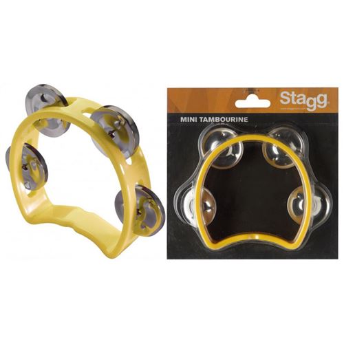 STAGG MINI TAMBOURIN 4 CYMB JAUNE