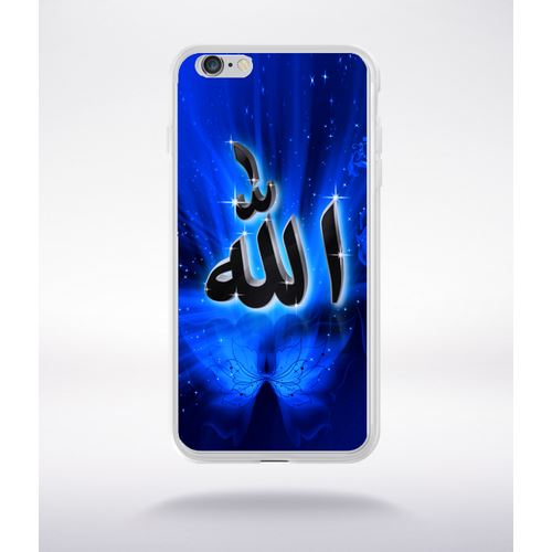Coque Allah Religion Bleu Nuit Compatible Iphone 6 Plus Transparent