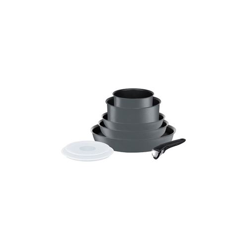 Tefal l6589402 set de poêles et casseroles - ingenio 5 performance gris 8 pièces - tous feux dont induction