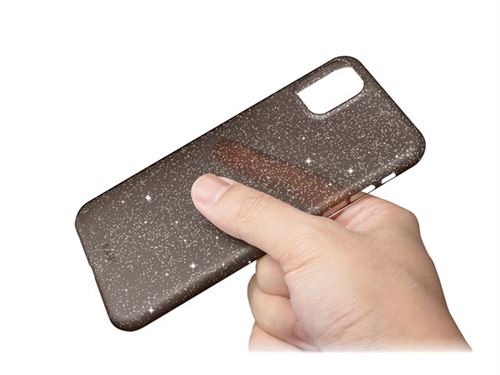 Laut Slimskin - Achterzijde behuizing voor mobiele telefoon - polypropyleen - glinsterend zwart - voor Apple iPhone 11