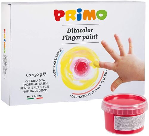 CMP – Morocolor Box 6 couleurs à doigts 250 gr CMP