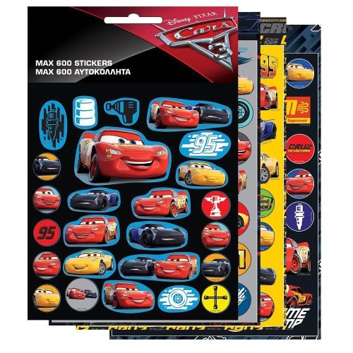 600 stickers Cars Disney enfant Autocollant - guizmax