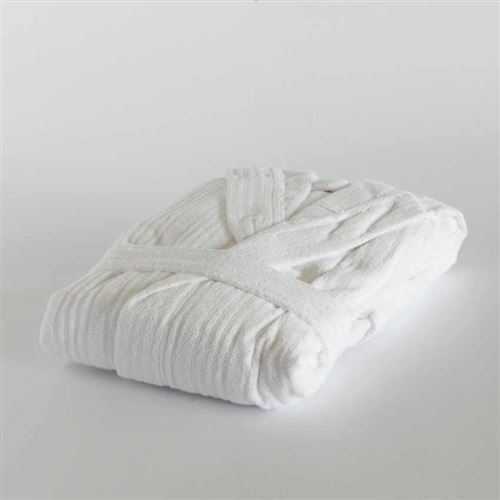 Peignoir Svad Dondi Times Square Unisex Coton, Taille: S, Couleur: Blanc