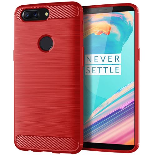 Etui Coque de protection durable souple pour OnePlus 5T - Rouge