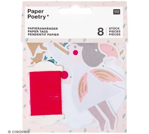Etiquettes cadeaux - Noël Pastel - 5 cm - 8 pcs