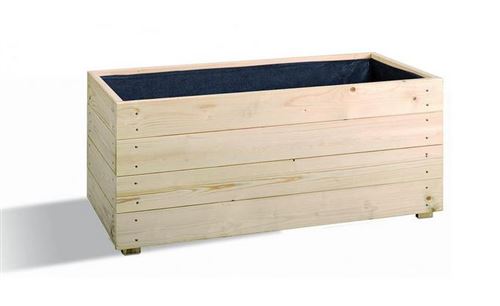 Jardipolys - Bac à fleurs en bois modulable et personnalisable 92L - ESSENCIA 80