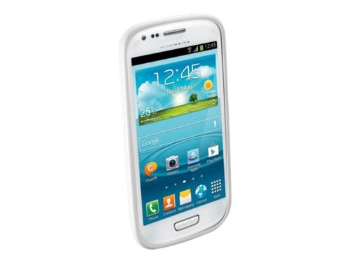Cellular Line SHOCKING CASES - Beschermhoes voor mobiele telefoon - rubber - wit - voor Samsung Galaxy S III Mini