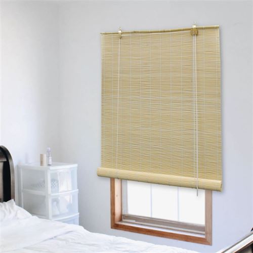 vidaXL Store roulant en bambou 150 x 160 cm Naturel