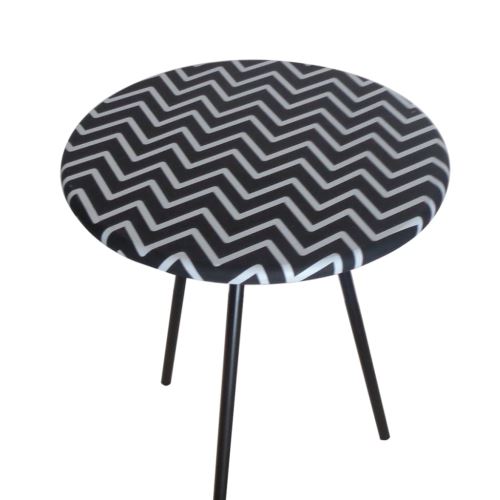 bhp Table d'appoint Noir et blanc MDF B154285