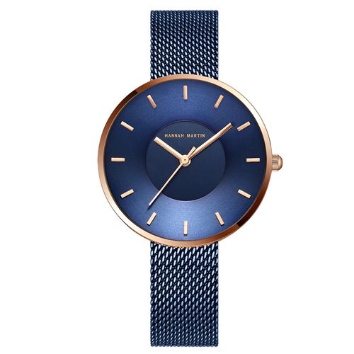 Montre à quartz HANNAH MARTIN Femme HM-1052LB - Bleu(34mm)