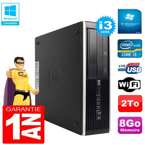 Pc hp compaq pro 6300 sff i3-3220 ram 8go disque 2to graveur dvd wifi w7 État correct - Hewlett-Packard reconditionné disponible sur Fnac