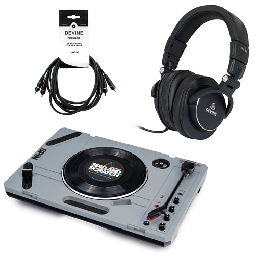 Reloop SPIN + casque + câble RCA (3 m)