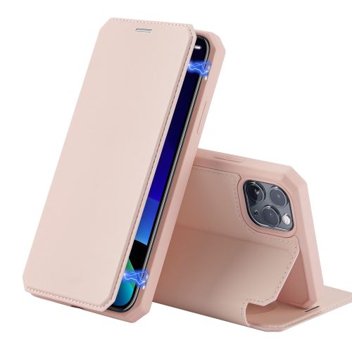 Etui en PU flip magnétique avec support et porte-cartes rose pour votre Apple iPhone 11 Pro 5.8 pouces (2019)