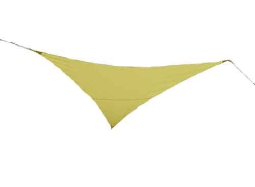 Voile d'ombrage triangulaire 5 x 5 x 5 m - Zénith - Vert anis - Jardiline