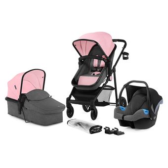 poussette rose 3 en 1