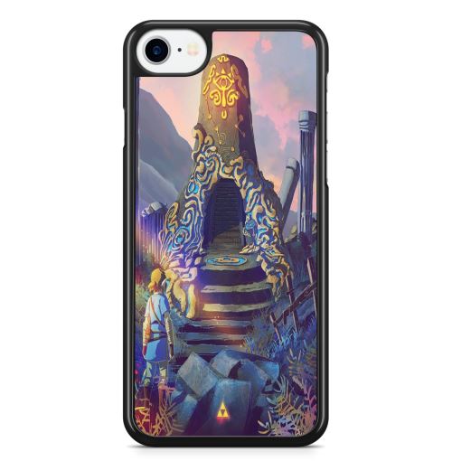 Coque Fifrelin Noire pour iPhone 5 et 5S et SE The Legend of Zelda Breath of the Wild Sanctuary