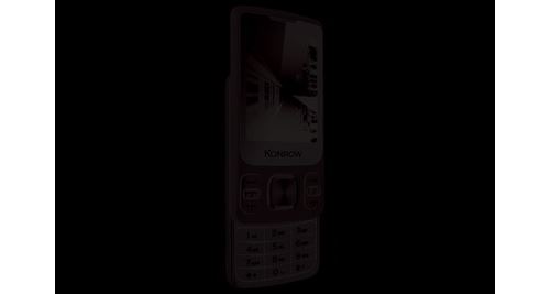 Konrow slider - téléphone coulissant - ecran 2.4'' - double sim - noir