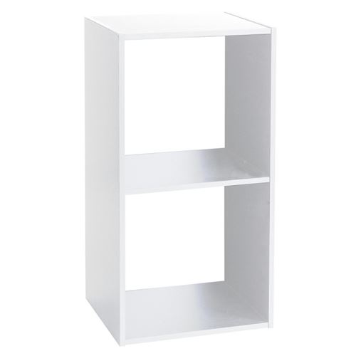 Paris Prix Blanc, Blanc Etagère 2 Cases Mix Blanc 5Five
