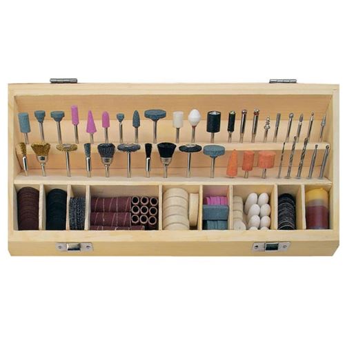 Br&uuml;der Mannesmann Kit d'accessoires de mini meuleuse 200 pi&egrave;ces