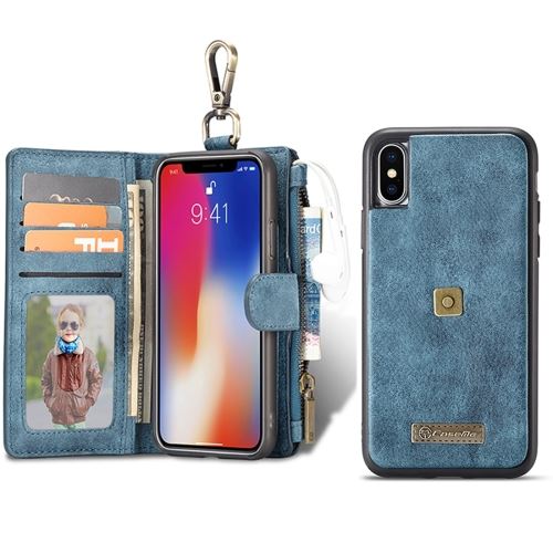 Iphone X / Xs Coque Protection Plastique Detachable Bleu Als81547