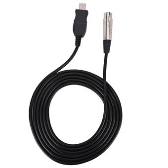Câble USB C vers Xlr femelle, câble de microphone USB C Type C