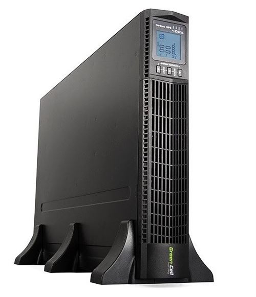 Green Cell UPS Online RTII - UPS - AC 110-290 V - 2700 Watt - 3000 VA - 1-fase - 9 ampère-uur - USB - uitgangen: 6