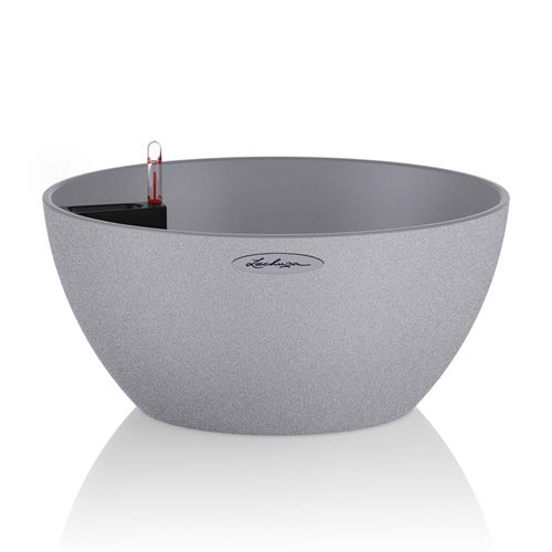 LECHUZA Jardini&egrave;re CUBETO Color 40 ALL-IN-ONE Gris pierre 13840