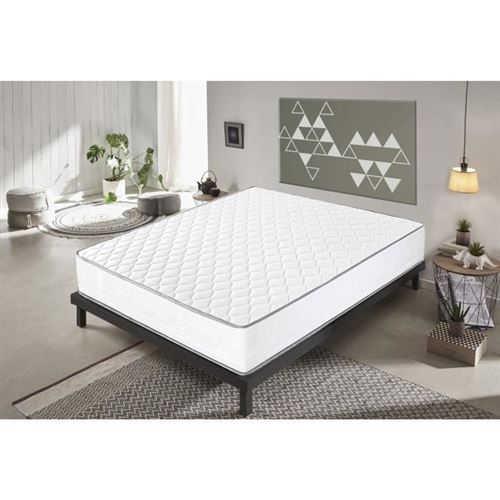 Matelas mémoire de forme 90x190 - Confort Plus - Haute Densité - Réversible - Hypoallergénique - 21 cm d'épaisseur