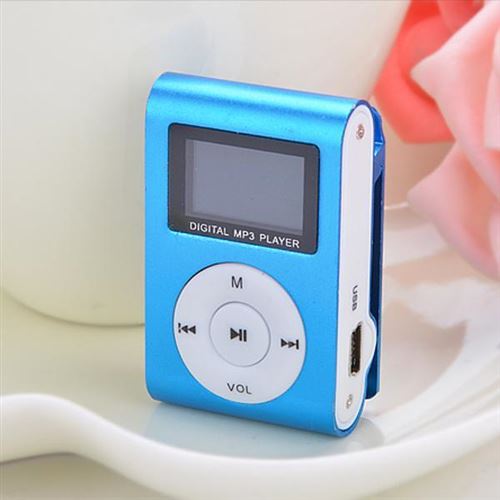 Ociodual Mini Lecteur MP3 Noir avec Clip Ecran LCD et transmetteur FM