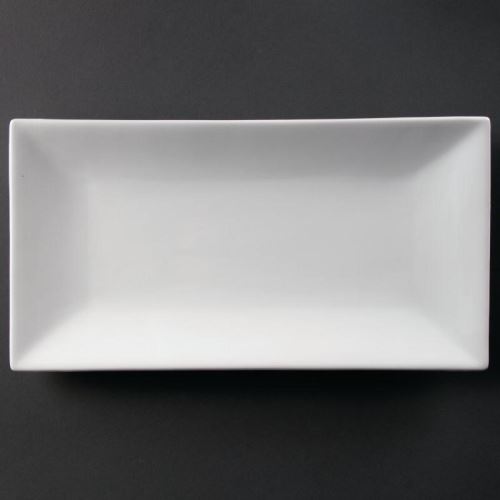 Plat rectangulaire de service 380 x 200mm olympia