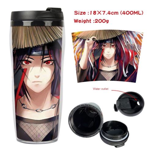 Stack Mug De Voyage Isotherme En Plastique Portable - Couvercle À Vis - Naruto #15 (400Ml) - Image 1