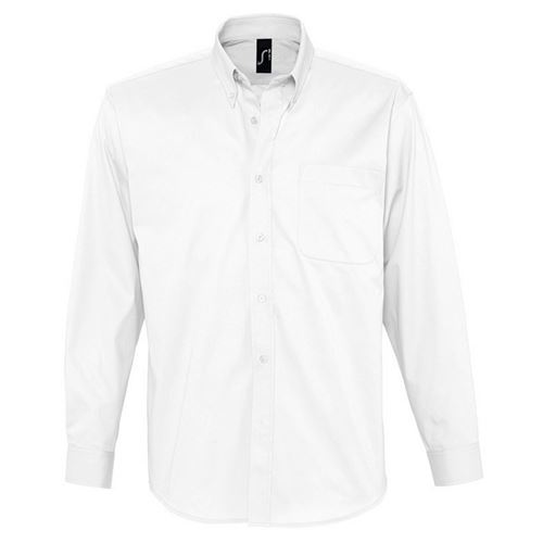 SOLS Bel-Air - Chemise de travail à manches longues 100% coton sergé - Homme (M) (Blanc) - UTPC389