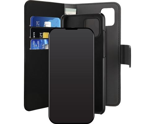 Etui Folio Puro avec coque magnétique détachable pour iPhone 12 Mini Noir