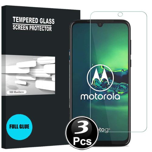 Vitre protection ecran pour Motorola Moto G8 Plus Verre trempé incassable lot de [X3]