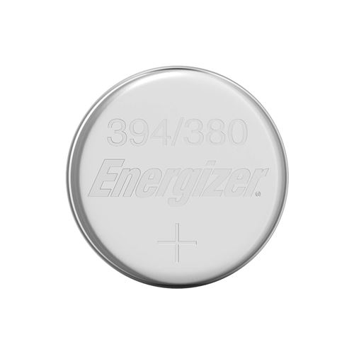 Lot de 2 Piles Bouton à Oxyde d'Argent pour Montres 1.5V 63mAh Type 394/380 SR45 ENERGIZER Argent