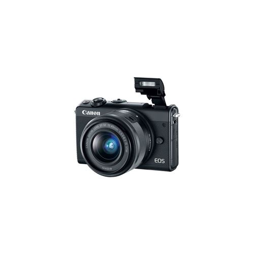 canon eos m100 appareil photo numerique sans miroir 24 2 mp aps c 1080p 60 pi s 3x zoom optique lentille ef m 15 45 mm wi fi nfc