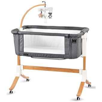 42 Sur Sevira Kids Mondodo Berceau Lit Co Dodo Innovant Gris Dimensions Matelas 90x50cm Berceaux Couffins Achat Prix Fnac